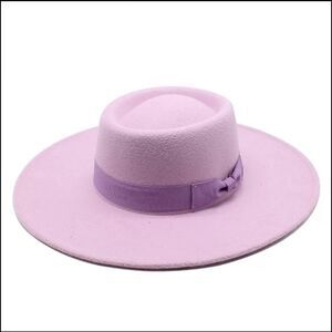 Lilac Color Large Size Fedora Hat